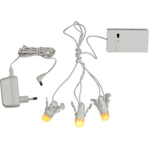 Luville - General - Light Bulb Chain - 3 Stuks - Met Adapter