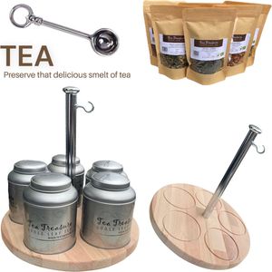 Tea Treasure Thee Carrousel - Healthy - Losse thee - Theeblikken -Theeplateau - Theedoos -Theebeleving- Cadeau - Kerst - Theegeschenk