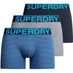 Superdry BOXER TRIPLE PACK Heren Onderbroek - Donkerblauw - Maat 2XL