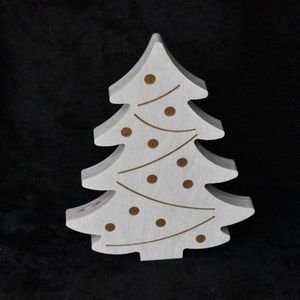 Houten kerstboom 21cm - Kerstdecoratie - Kerstversiering - Van Aaken Design - Berken multiplex