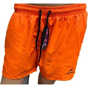 Zwembroek heren- Korte broek- Surfshort- Strandshort- Zwembroek jongens- Oranje- Maat S