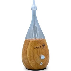 Nebulizer Tower / Vinage - Aromatherapie geurverspreider diffuser zonder water - Hout & Glas