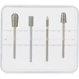 Diamantfreesset met 4 opzetstukken voor manicure en pedicure