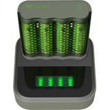 GP Batteries Mainstream-Line Docking-Station Batterijlader Incl. 4 stuks oplaadbare batterijen AA 2600mAh