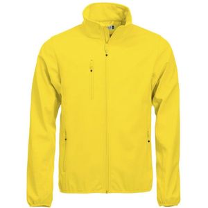 Clique Basic Softshell Jas Heren Lemon maat S