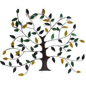 Floz Design levensboom groot - muurdecoratie - wandpaneel levensboom - gerecycled ijzer - fairtrade