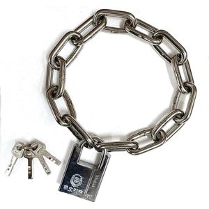 Veiligheid Fiets Lock Heavy Duty Schijfslot met 8 mm Kettingslot - Fiets Motorslot Hoge Veiligheid chain lock