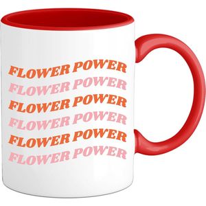 Flower power - Mok - Rood