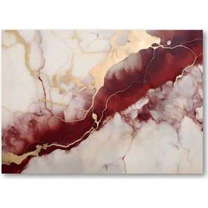 Rose Marble - 70x50 Canvas Liggend - Minimalist