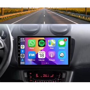 Autoradio 2/32GB met Carplay en Android auto | Geschikt voor Seat Ibiza 6J 2008-2014 | Radio scherm met Navigatie | 2008 2009 2010 2011 2012 2013 2014 | SC