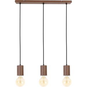 Light & Living Vidar Hanglamp - Bruin - 60x8x120 cm + 3 Lichtbronnen