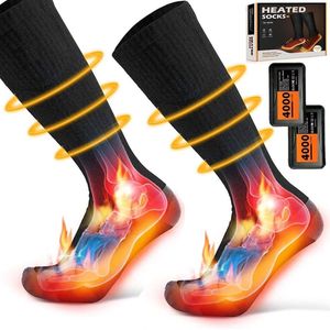 Elektrische sokken - Verwarmde Sokken met 3 Warmteniveaus - Elektrische Verwarmde Sokken Oplaadbaar - Zwart/Batterij/Unisex/Universele Maat
