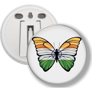 Button Met Clip - Vlinder Vlag India