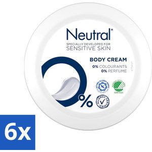 Neutral - Body Cream - Gevoelige Huid - 0% Kleurstof & Parfum - 250 ml - Voordeelverpakking - 6 stuks