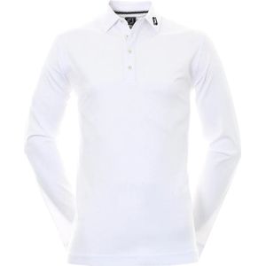 FootJoy Thermolite Long Sleeved Golfshirt - Wit - Maat XL