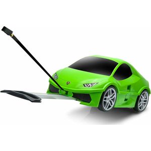 Packenger - Kindertrolley - Lamborghini Groen - kinderkoffer met 4 wielen - 48cm