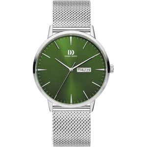 Danish Design Akilia Horloge - Danish Design heren horloge - Groen - diameter 41 mm - roestvrij staal