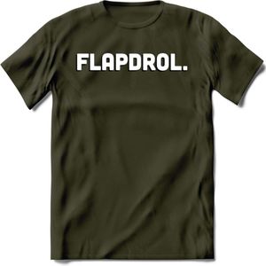 Flapdrol - Valentijn T-Shirt | Grappig Valentijnsdag Cadeautje voor Hem en Haar | Dames - Heren - Unisex | Kleding Cadeau | - Leger Groen - XXL