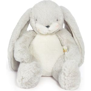 Bunnies By The Bay Little Nibble - Knuffeldier - Geborduurde details - Konijn - Polyester - M - 30 cm - Grijs