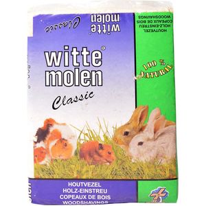 Witte Molen - Bodembedekking - Knaagdier - Top Fresh Houtvezel 2,5kg Naturel - 1st