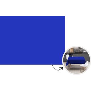 Tafelkleed - Tafellaken - 240x180 cm - Blauw - Effen kleur - Donkerblauw - Binnen en Buiten