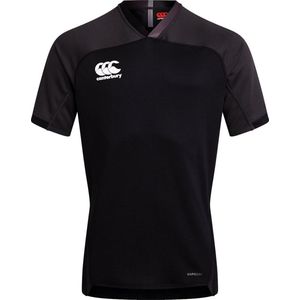 Canterbury Sportshirt - Maat 164  - Unisex - zwart/donkergrijs/wit