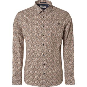 No Excess Mannen Lange Mouw Shirt Karamel