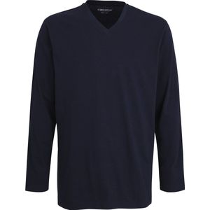 Ceceba pyjama of lounge T-shirt - lange mouw - blauw - Maat: XL