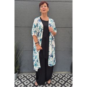 Bagoes kimono lang palmboom print