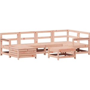 vidaXL - 7-delige - Loungeset - massief - douglas - vurenhout