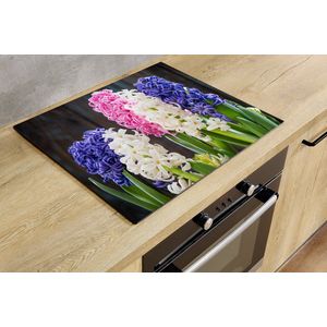 Inductiebeschermer - Hyacinth - 81.6x52.7 cm - Inductiebeschermer - Inductie Afdekplaat Kookplaat - Inductie Mat - Anti-Slip - Keuken Decoratie - Keuken Accessoires
