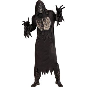 Widmann - Zombie Kostuum - Lijkenetende Mado Geest - Man - Zwart - Medium - Halloween - Verkleedkleding