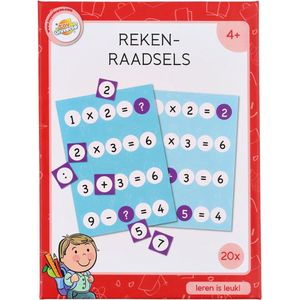 Reken raadsels- Rekenen - Leren rekenen - Oefenen - Spelletjes - Spelend leren- Educatief spelletje - Leren is leuk - Jongens - Meisjes - Feestje - Cadeautje - 4+ jaar -sinterklaas - schoencadeau