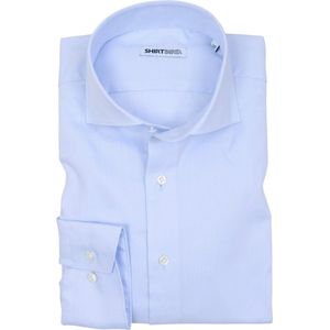 SHIRTBIRD | Harrier | Overhemd | Blauw | Royal Oxford | 100% Katoen | Strijkvriendelijk | Parelmoer Knopen | Premium Shirts | Maat 39