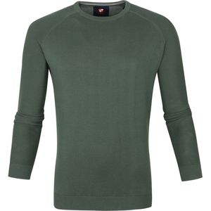 Suitable - Scott Pullover Groen - Heren - Maat XXL - Modern-fit