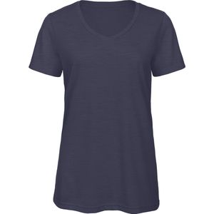 B&C TriBlend V-neck TEE / Woman CGTW058 - Heather Navy - XXL