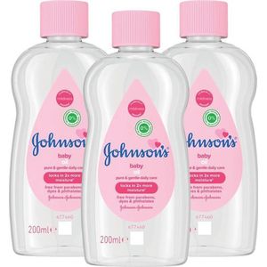 Johnson's  Baby Olie  3 x  Normaal 200ml- Voordeelverpakking