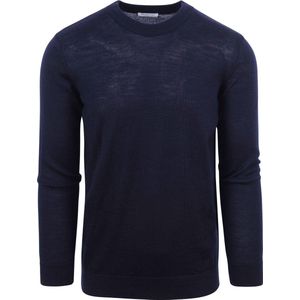 KnowledgeCotton Apparel Pullover Wol Navy - Maat XL - Heren - Pullovers