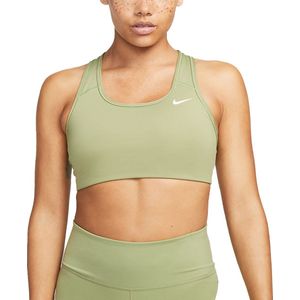 Nike Dri-FIT Swoosh Nonpded Sportbeha Dames Groen