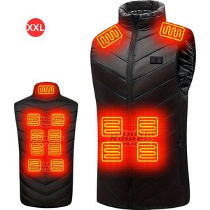 Livano Verwarmde Bodywarmer - Heated Vest - Elektrische Bodywarmer - Jas - Oplaadbaar - Heren - Zwart - Maat XL