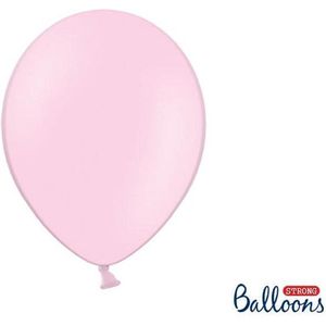 Strong Ballonnen 30cm, Pastel Baby roze (1 zakje met 100 stuks)