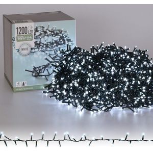 DecorativeLIghting Kerstlampjes microcluster - wit - 24 meter - 1200 LED-lampjes