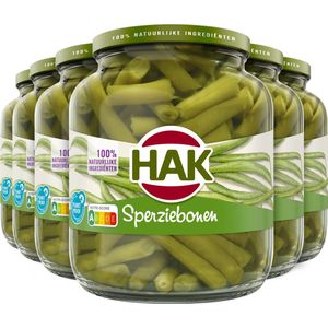 HAK Sperziebonen - Tray 6x675 gram - Vegan - Plantaardig - Vegetarisch - Gemaksgroenten - Groenteconserven