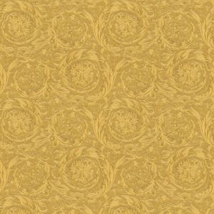 Exclusief luxe behang Profhome 366923-GU vliesbehang gestructureerd met ornamenten glimmend goud geel 7,035 m2