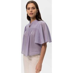 Sissy-Boy - Lavendel A-lijn blouse met fladdermouwen