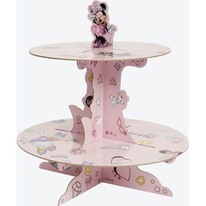Minnie Mouse Taart Standaard - Cupcake Standaard / Traktatie Standaard - Cake Standaard - Verjaardag Feest - Kinderfeestje - Birthday Party - Feestversiering - Minnie Mouse - Taartstandaard - Trakteren op School & BSO