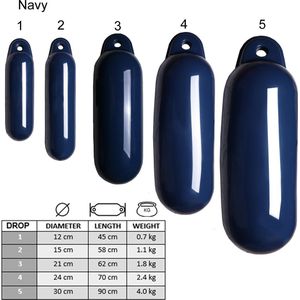 Majoni Drop fender navy / donkerblauw 12x45cm