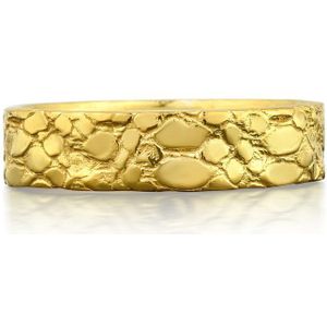 Gestructureerde band ring voor bruiloft, Elegante belofte ring voor haar 18K Verguld