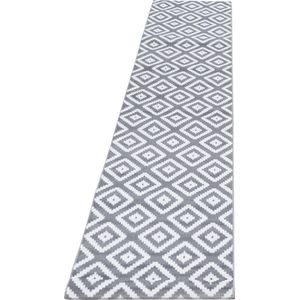 Pochon - Tapijt Plus - Grijs - 300x80x0,6 - Vloerkleed - Geometrisch - Laagpolige Vloerkleed - Kortpolige Vloerkleed - Rechthoekige Tapijt - Rechthoekige Vloerkleed