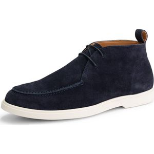 DenBroeck Murray St. Halfhoge instappers heren - Suede leren schoenen - Desert boots - Navy blauw leer - Maat 45